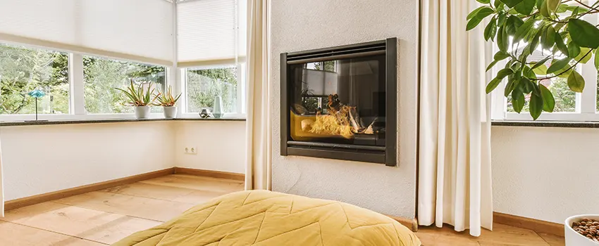 Residential Fireplace Ceramic Glass Installation in Brunswick, ME