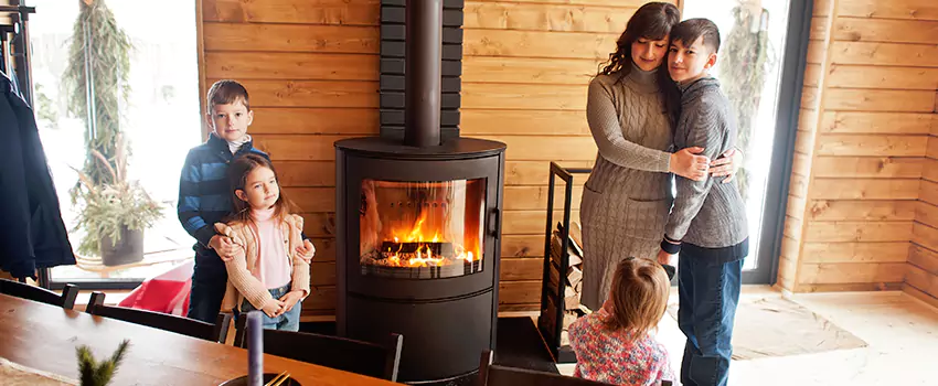 Morso Cast Iron Fireplace Insert Installation in Brunswick, Maine